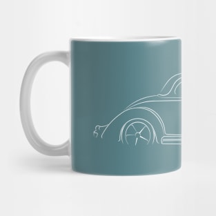 1936 Ford Coupe - profile stencil, white Mug